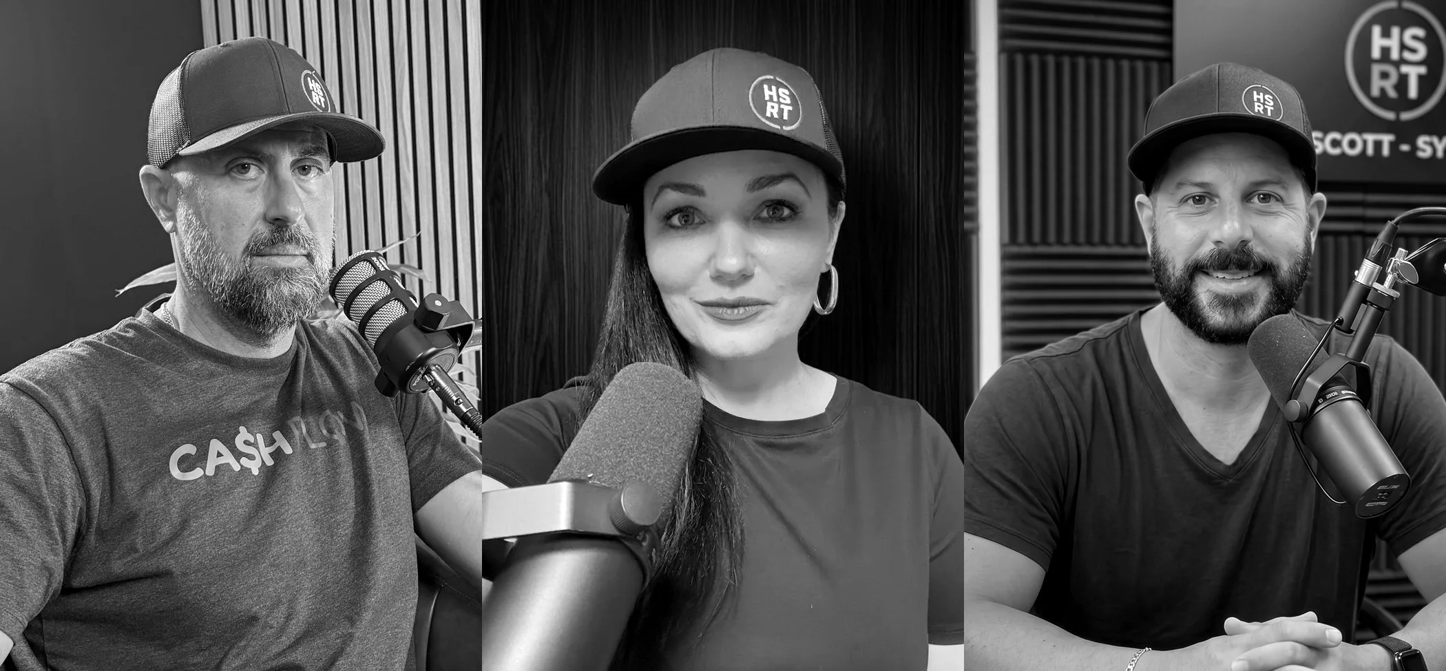 Chuck, Olga and Shai at their microphones